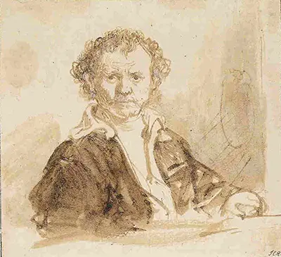 Self Portrait Sketch Rembrandt